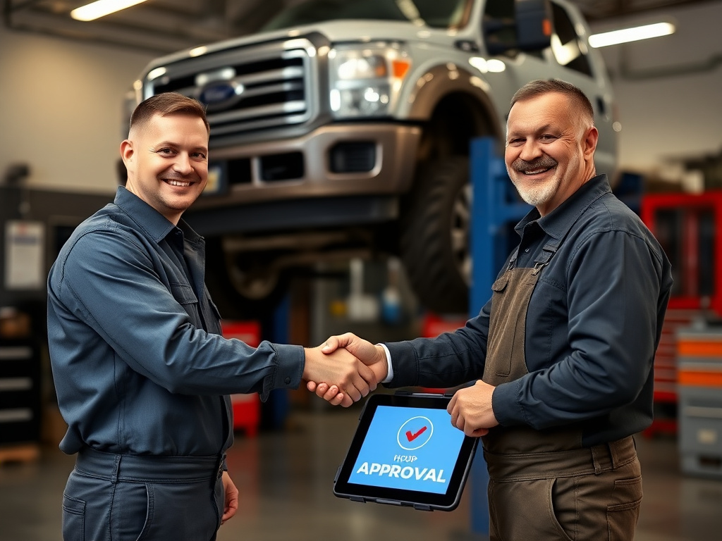 Financing approval for a vehicle build
